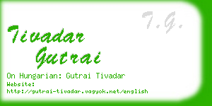tivadar gutrai business card